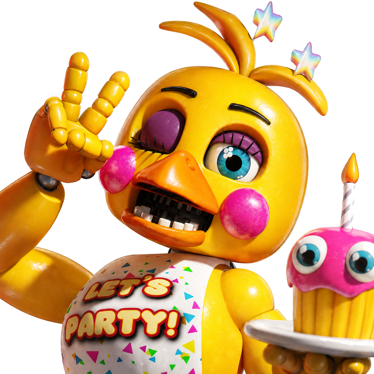 Chica, mascot of Freddy Fazbear's Pizza
