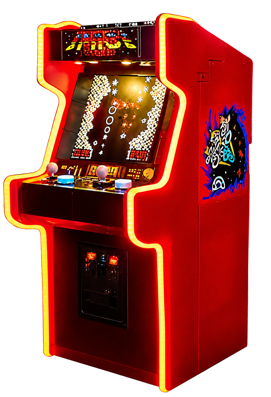 High-resolution red arcade cabinet representing the official Five Nights at Freddy's games